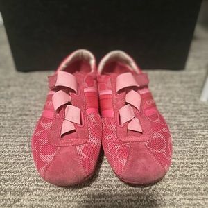Coach pink sneakers. Comfortable